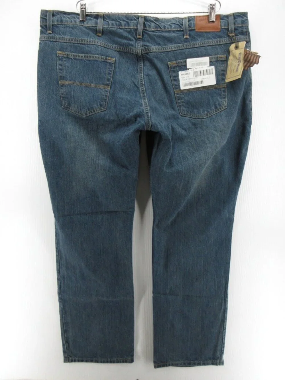 Bills Khakis Jeans 44X32 Straight Denim Classic Fit Vintage Wash NEW
